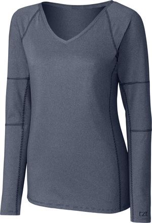 Cutter & Buck Ladies L/S Victory V Neck Shirt