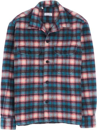 Salvatore Piccolo Jassen, Heren, Veelkleurig, L, Wol, Wool Overshirt Check