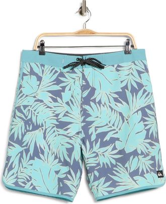 Quiksilver Highline Scallop Swim Trunks in Aqua Sky at Nordstrom Rack, Size 30