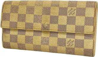 Louis Vuitton White Long Wallet (Bi-Fold) (Pre-Owned)
