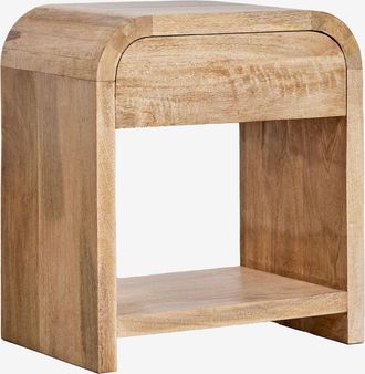 Sklum Pack De 2 Mesitas De Noche 45x30 Cm En Madera De Mango Shelby Sklum