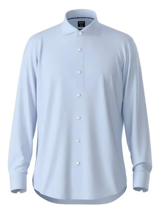 BOSS Camicia con colletto ampio - Blu