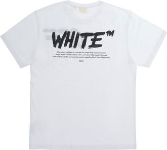 Off-white Logo-Printed Cotton T-Shirt - White