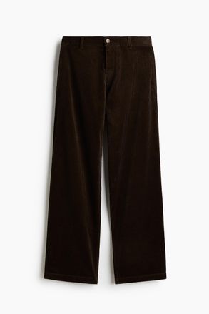 H&M Cordhose in Relaxed Fit - Braun