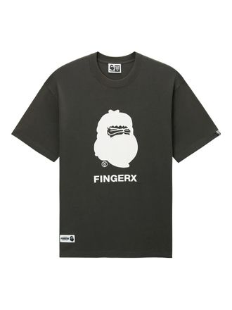 Fingercroxx graphic-print T-shirt - men - Cotton - L - Green