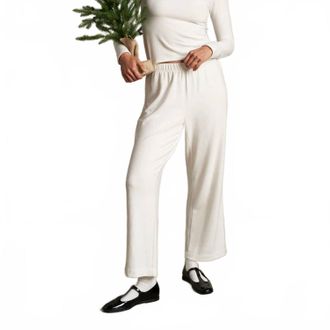 perfectwhitetee Marcie Jersey Pull On Pants In Sugar
