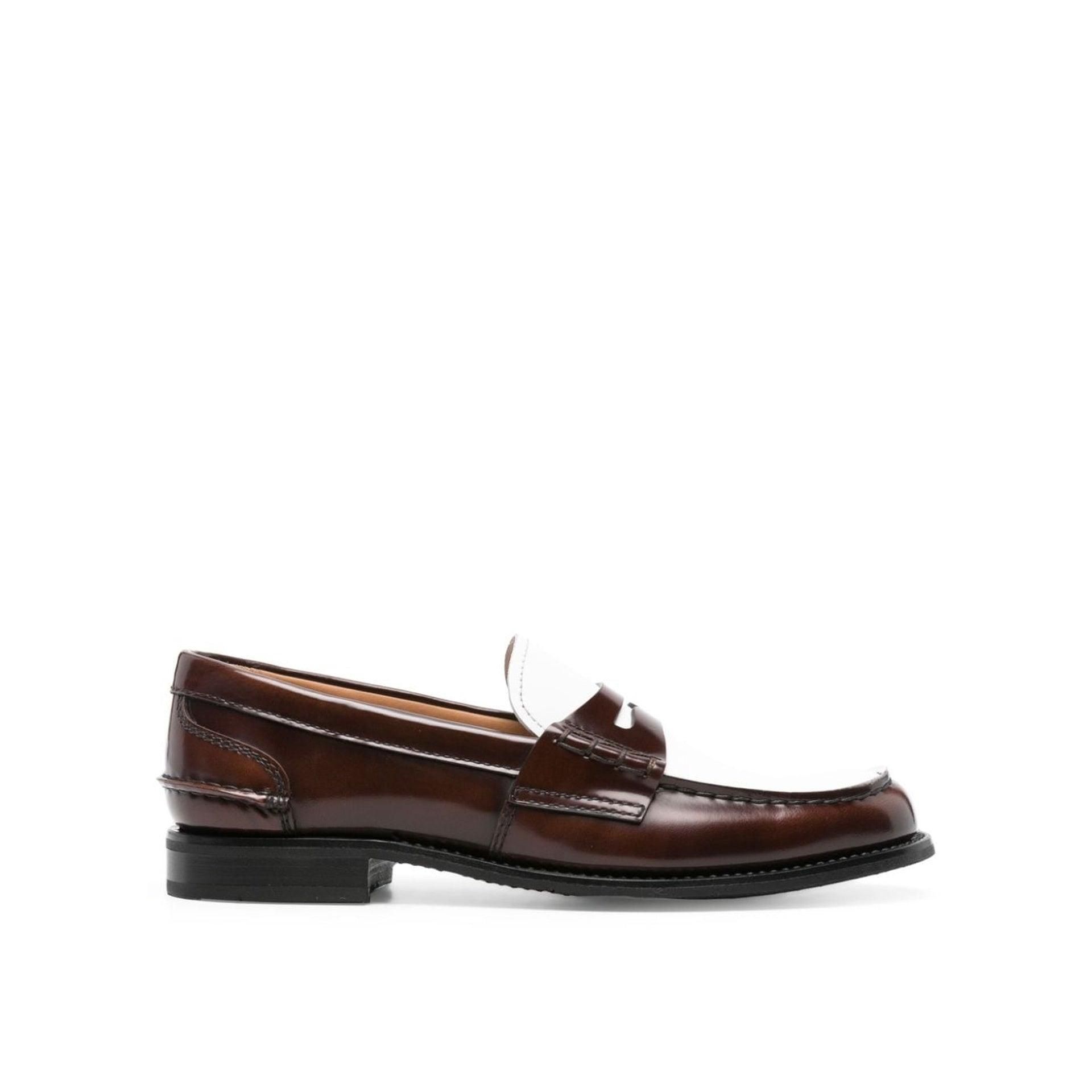 『church's』Brown Leather Moccasins Churchs Loafer Leather Upper Casual Shoes for Men for sale