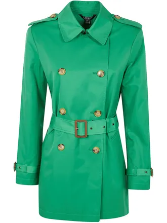 Ralph Lauren Double Breasted Belted Trench 30 Lined Coat