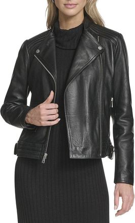 Andrew Marc Frankie Leather Moto Jacket
