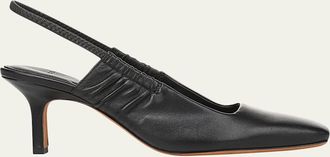 Vince 65mm Venice Leather Slingback Pumps