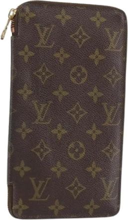 Louis Vuitton Pre-owned Vintage Canvas Wallet - Dames - Vintage Accessoires - Bruin - ONE Size - Vintage