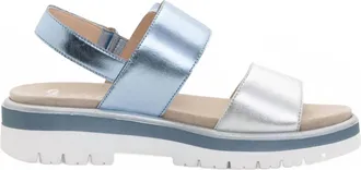 Ara Womens Marbella Straps Sandals In Silver/sky
