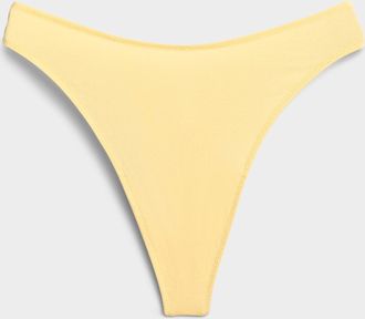 Miiyu Womens Solid high-cut essential thong Organic cotton