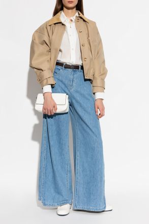 Emporio Armani Wide-leg Jeans, Womens, Blue
