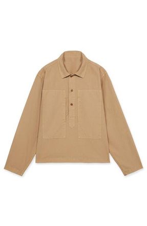 Fortela Fuego Square Pocket Overshirt in Camel at Nordstrom, Size Xx-Large