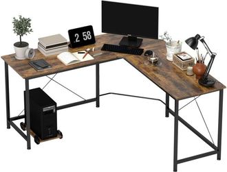 HOMCOM Homcom - Corner L-Shape Computer Desk Gaming pc Workstation for Home Office