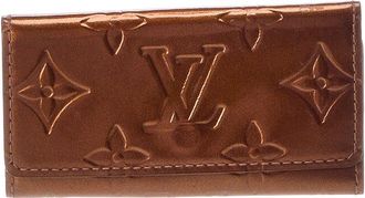 Louis Vuitton Brown Leather Lacquer Key Holder (Authentic Pre-Loved)