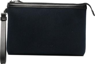 Tom Ford Logo-embossed Wrist-strap Clutch Bag