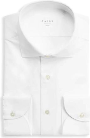 Xacus Innovatief actief overhemd- kreukvrij- wit - Heren - Zakelijke Overhemden - Wit - 4XL - Leer - Overhemden