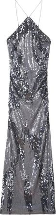 Patrizia Pepe Longuette Dress - Dames - Feestkleedjes - Grijs - M - Tule - Kleedjes