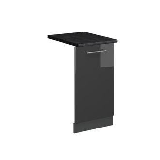 Vicco Panel Frontal Del Lavavajillas Fame-line, Antracita Alto Brillo, 45 Cm, Et Antracita Vicco