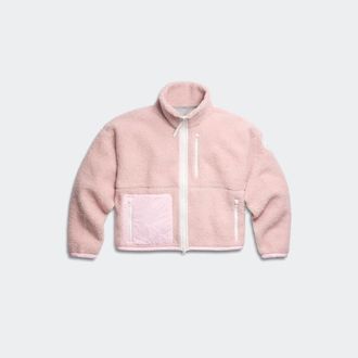 Canada Goose Simcoe Zip Up Fleece Jacket White Disc (Women, Bloom Pink, S)