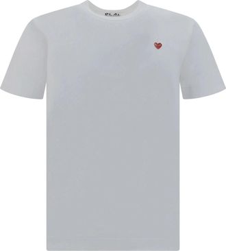 Comme Des Gar&ccedil;ons SS25 Small Heart T-Shirt White AX-T304-051-2