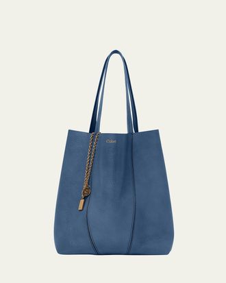 Chlo&eacute; Spin Medium Tote Bag in Leather