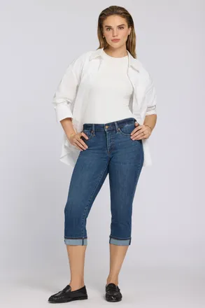 NYDJ Marilyn Rechtdoor Crop Jeans In Cool Embrace Denim