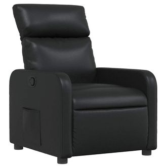 vidaXL Vidaxl - Sill&oacute;n Reclinable De Cuero Sint&eacute;tico Negro