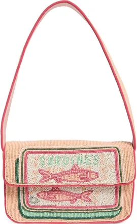 Collection XIIX Beaded Canned Sardines Shoulder Bag in Coral at Nordstrom Rack
