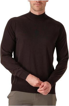 FILIPPO DE LAURENTIIS Lupetto Ml R Merino - Heren - Coltruien - Bruin - M - Wol - Truien & Vesten