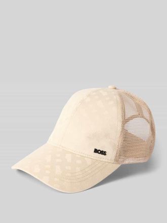 HUGO BOSS Basecap mit Mesh-Einsatz Modell ZED-TRUCKER-M in Beige, Gr&ouml;&szlig;e 1