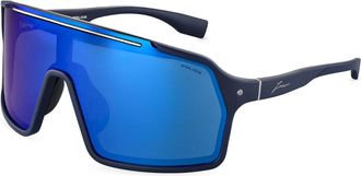 Police SPLU84 ZAC 1 R22B Mens Sunglasses Blue Size 99