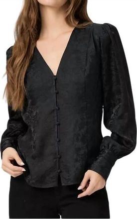 Paige Marielle Jacquard Top In Black