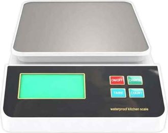 OEM B&aacute;scula Digital - 3 Kg - 0,1 G - Plataforma Acero Inoxidable - Ip65 - Pantalla Led - Funci&oacute;n Tara - Recargable - 1 Unidad