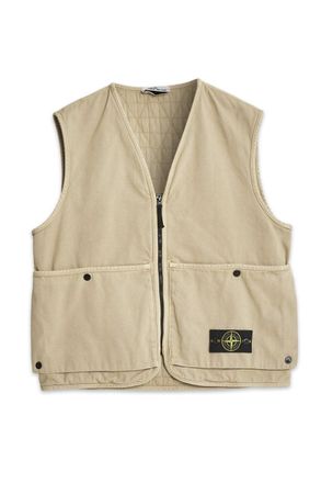 Stone Island S0184 ZIP GILET Size: L, colour: BEIGE