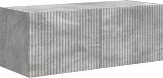 vidaXL Mueble De Tv Montado En La Pared Concreto 60 X 31 X 29.5 Cm Vidaxl