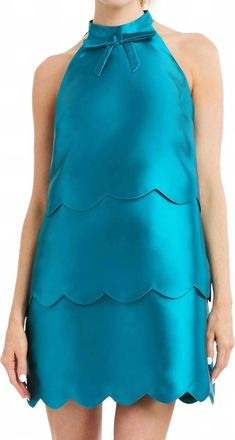 Mestiza New York Cannes Convertible Mini Dress In Celestial Blue