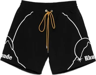 Rhude Logo Drawstring Shorts