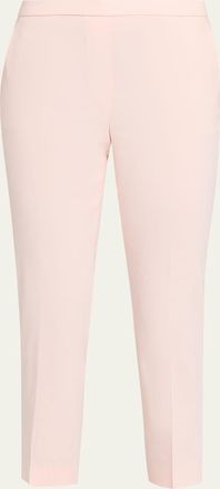Theory Treeca Good Linen Cropped Pull-On Ankle Pants