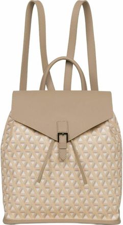 Lancaster Backpack with Flap and Snap Closure Ikon in Beige at Nordstrom