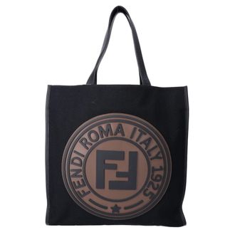 Fendi Black Canvas Tote Bag (Pre-Owned)