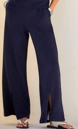 Fifteen Twenty Front Slit Pants In Black