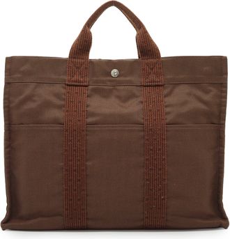 Herm&egrave;s Hermes Vintage stoffen schoudertas Herline