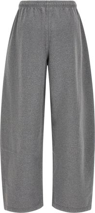 Alexander Wang Logo-Print Cotton Joggers - Gray