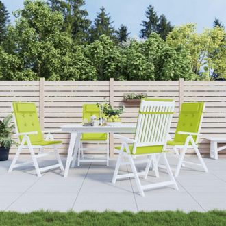 vidaXL Furniture Limited - Cojines De Silla Respaldo Alto 4 Uds Tela