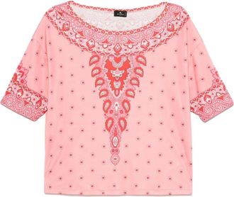 Etro Etro, Blouses, female, Pink, Size: M Paisley Print Blouse
