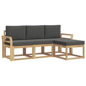 vidaXL Conjunto De Sof&aacute;s De Exterior 4 Pcs Vidaxl