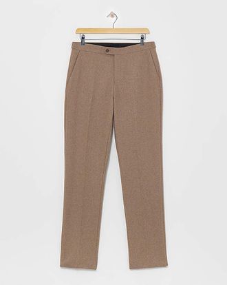 Jacamo Herringbone Tweed Regular Suit Trouser